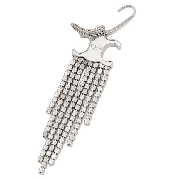 セリーヌ ピアス トリオンフフリンジ 片耳 シルバー ユニセックス