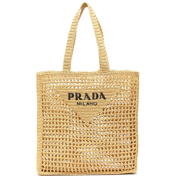 プラダ トートバッグ クロシェ ロゴ デコンストラクテッドデザイン