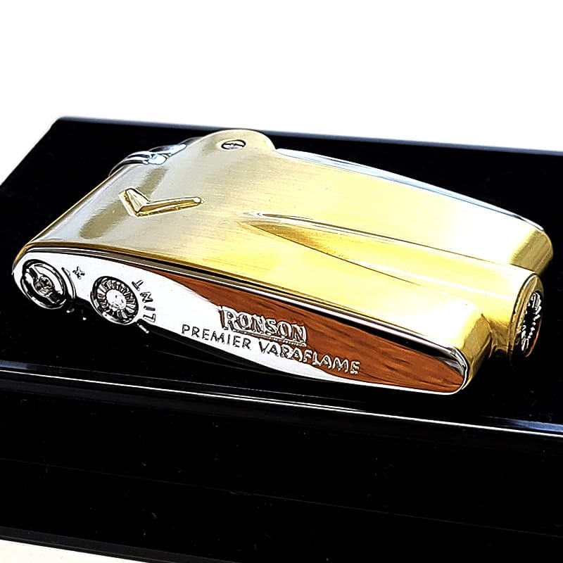 ガスライター フリント式 RONSON ブラスサテン ロンソン プレミア