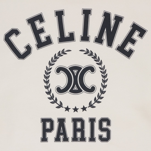 セリーヌ スウェット トレーナー トリオンフ ロゴ ホワイト レディース