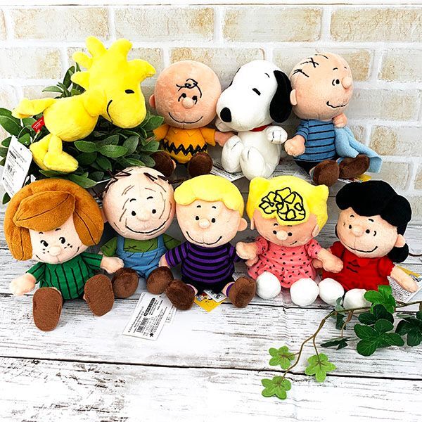 SNOOPY チャーリー・ブラウン 上目 ソフトビーンドール スヌーピー