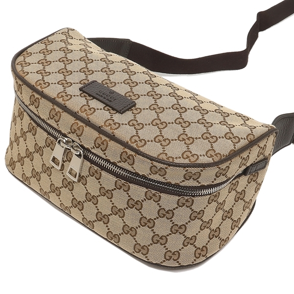 グッチ アウトレット ボディーバッグ GGキャンバス ベージュ ブラウン