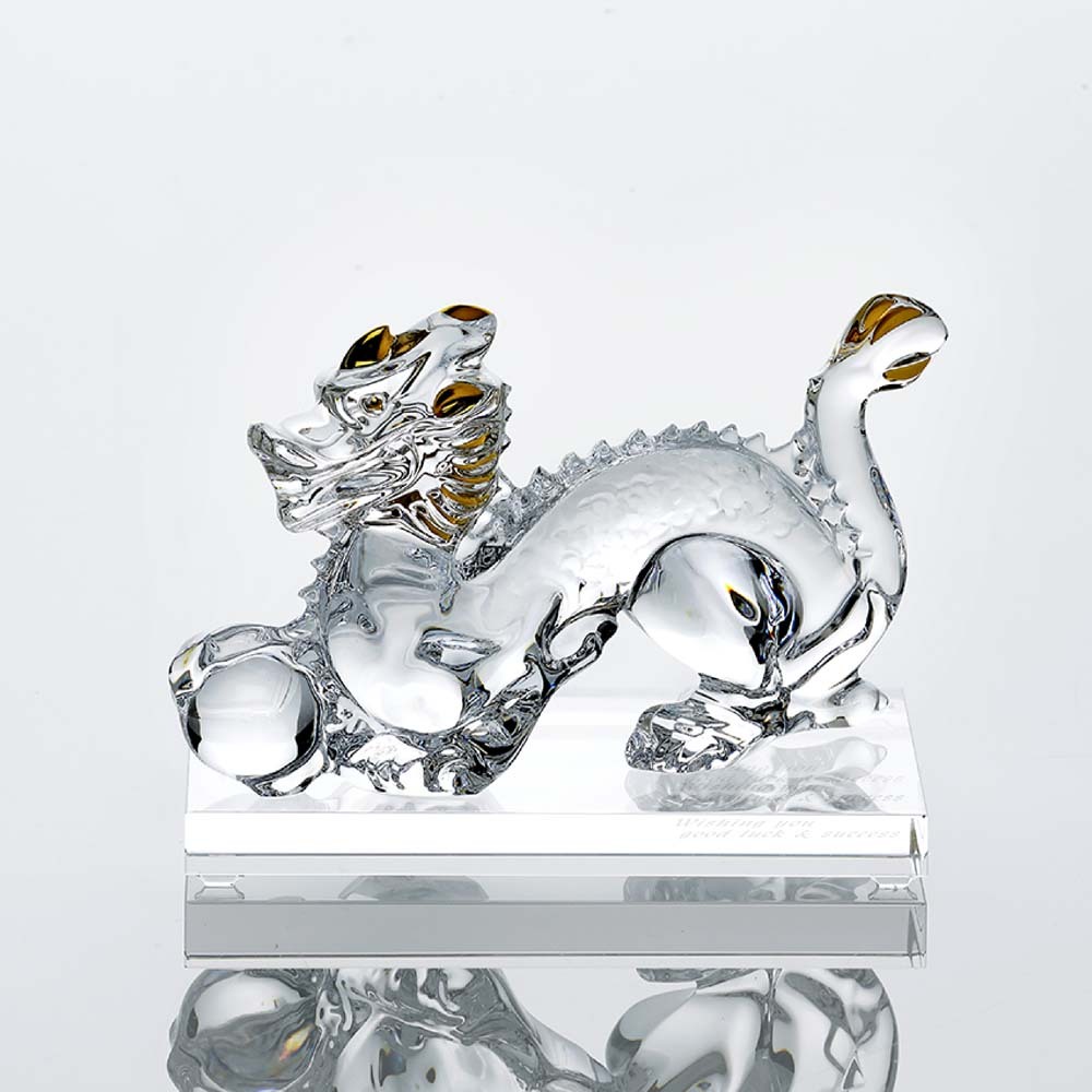 Baccarat バカラ 干支 ドラゴン ゴールド・SWAROVSKI スワロフスキー
