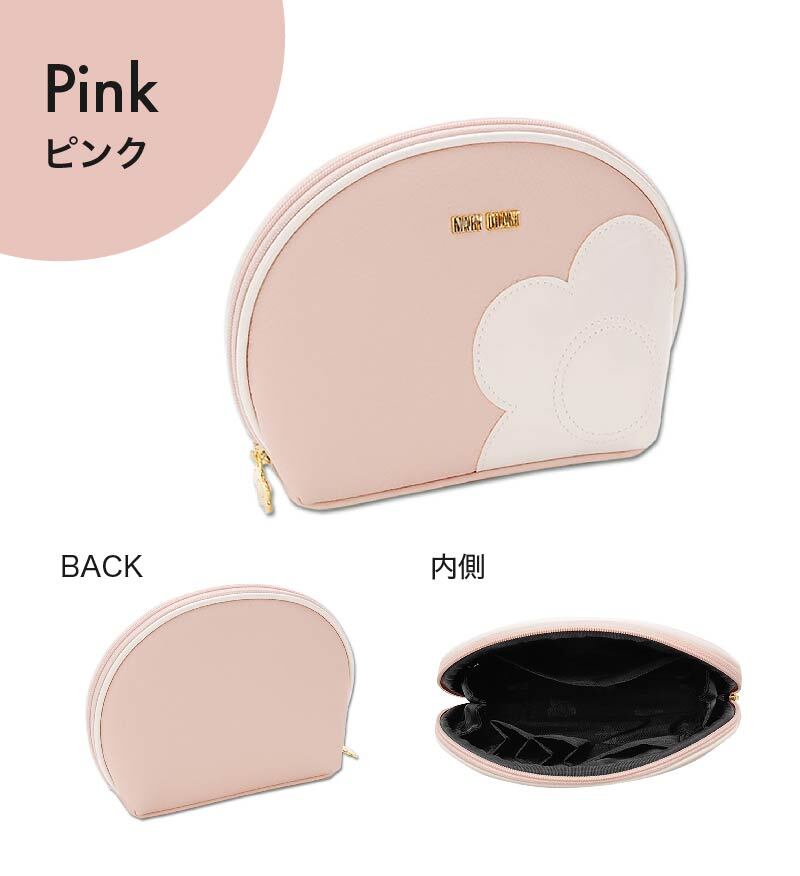 公式】【シュリンクデイジーパッチ ラウンドポーチL】マリークワント