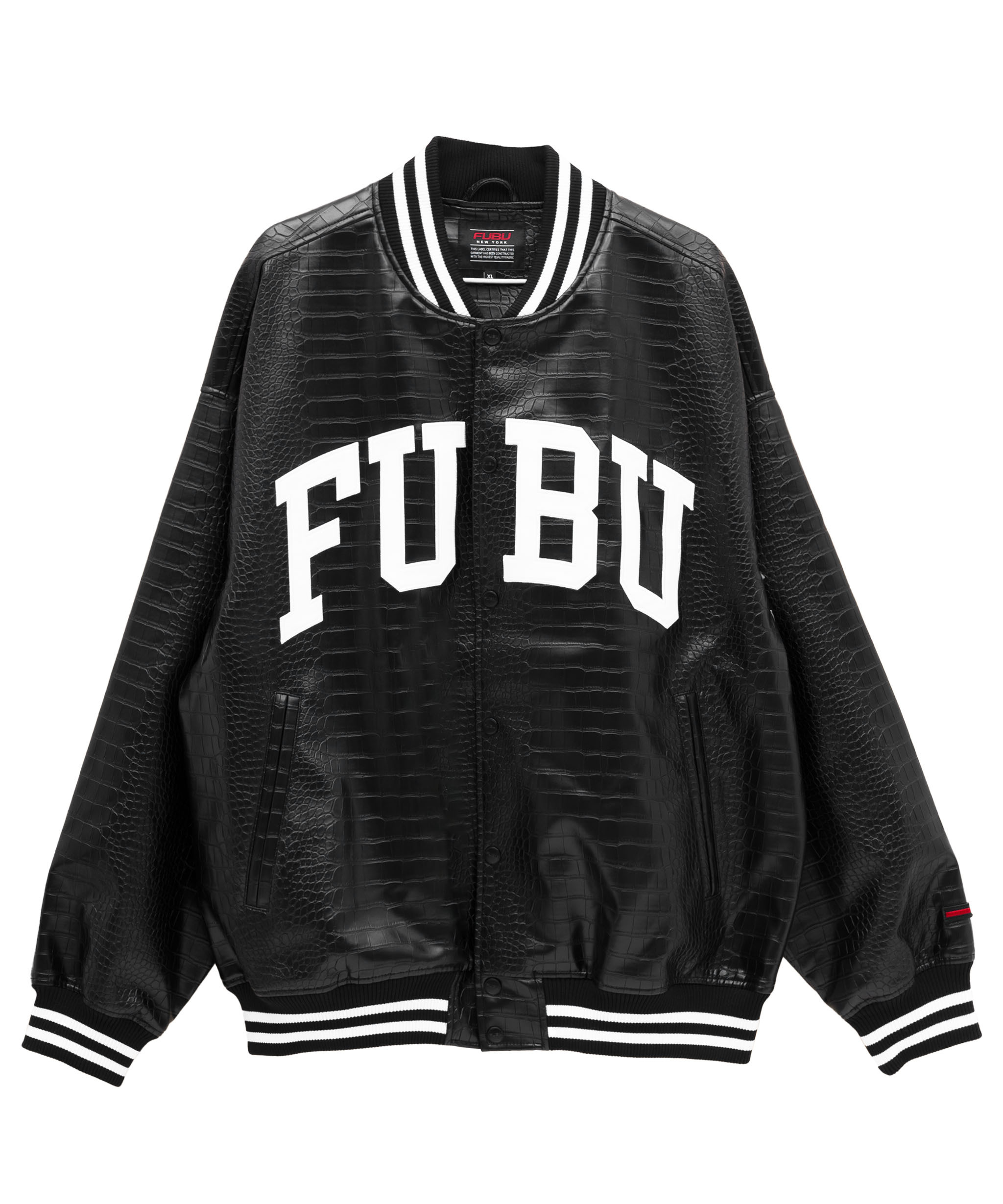 10%OFFセール】 FUBU フブ レザージャケット メンズ パイソン柄