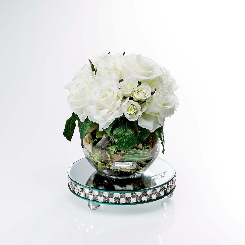 EMILIO ROBBA エミリオロバ ローズ ポプリアレンジM W・ミラー台座 丸