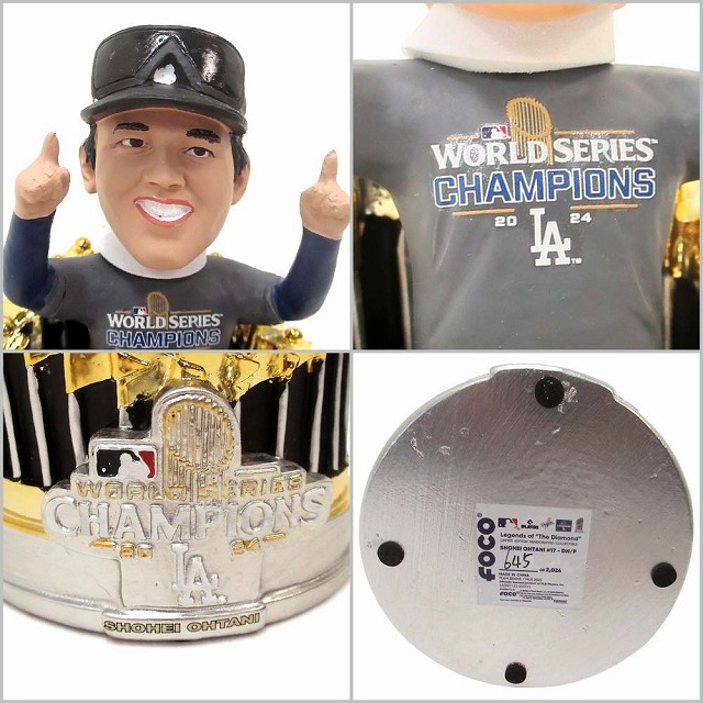 大谷翔平選手 ドジャース MLB 「トロフィー ボブルヘッド」 2024