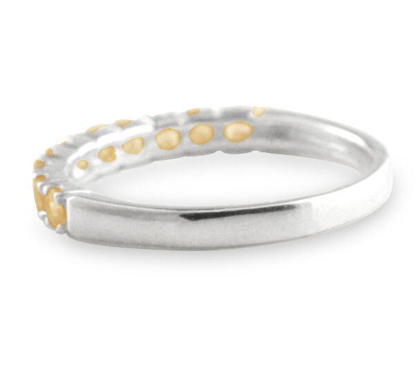 k18 リング シトリン 指輪 ホワイトゴールドk18 エタニティリング