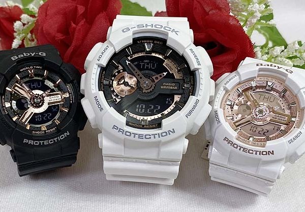 カシオ 恋人たちのGショック トリプルウォッチ G-SHOCK BABY-G 3本