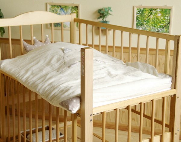 日本製 ベビーベッド 「ツースライドベッド」 ハイタイプ ベビーベット