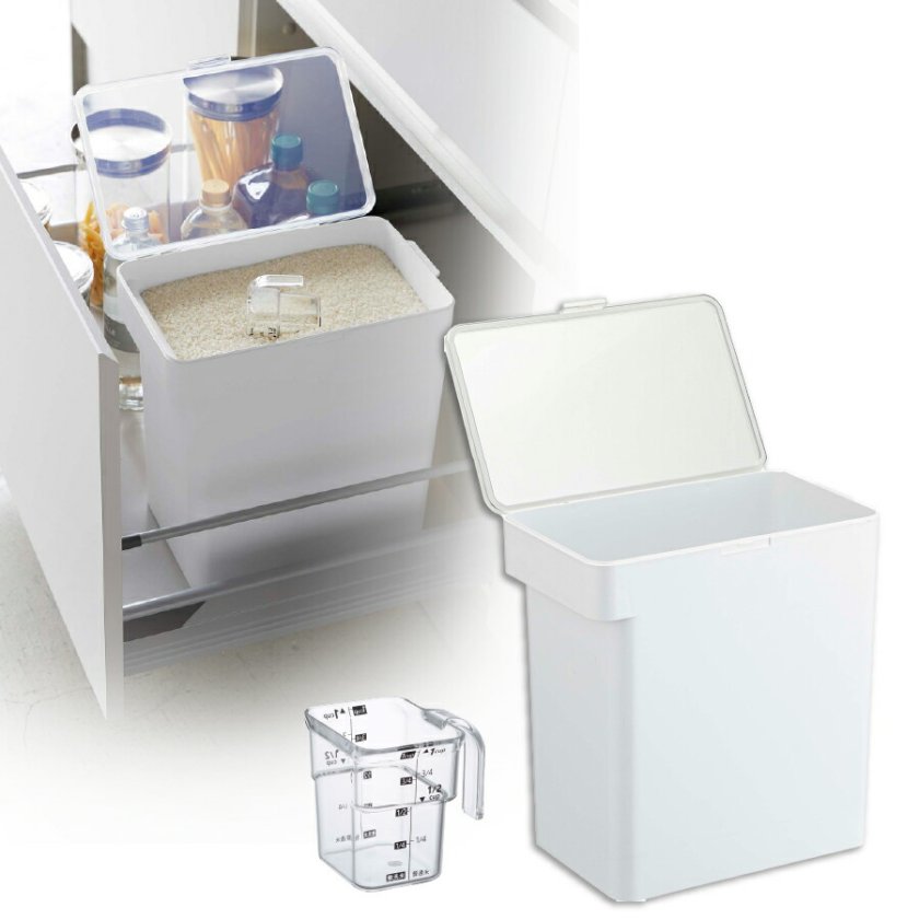 山崎実業 密閉米びつ タワー 10kg 計量カップ付 tower 米びつ 米櫃