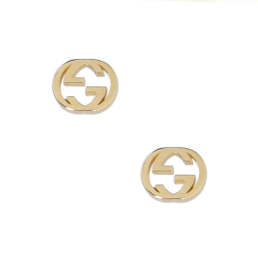 グッチ GUCCI ピアス 662111 J8500 8000 INTERLOCKING G インター