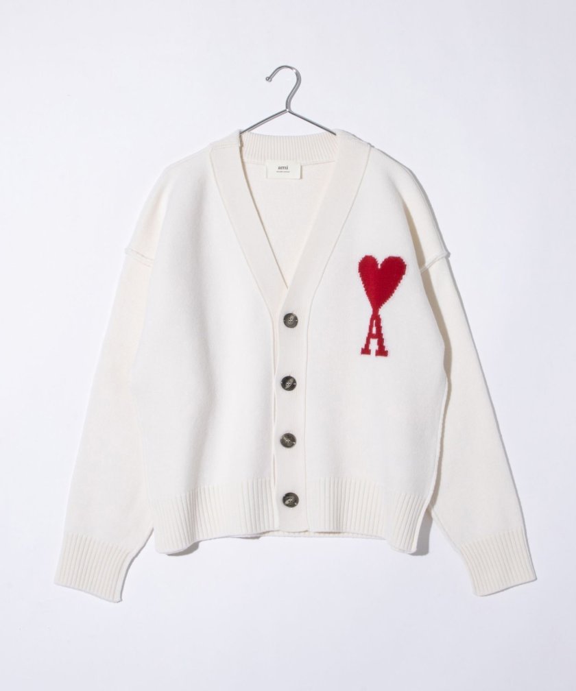 アミ パリス AMI PARIS BFUKC006.018 カーディガン RED ADC CARDIGAN