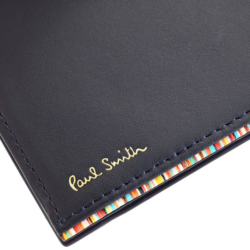 ポールスミス 名刺入れ カードケース 紺(ネイビー) Paul Smith psc761