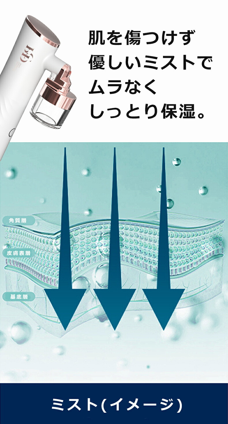 送料無料】 美顔器 補水美容器 スキンケア フェイスミスト 導入器 保湿