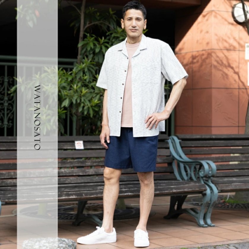 ショートパンツ ハーフパンツ メンズ 夏 夏服 久留米織 綿100 先染