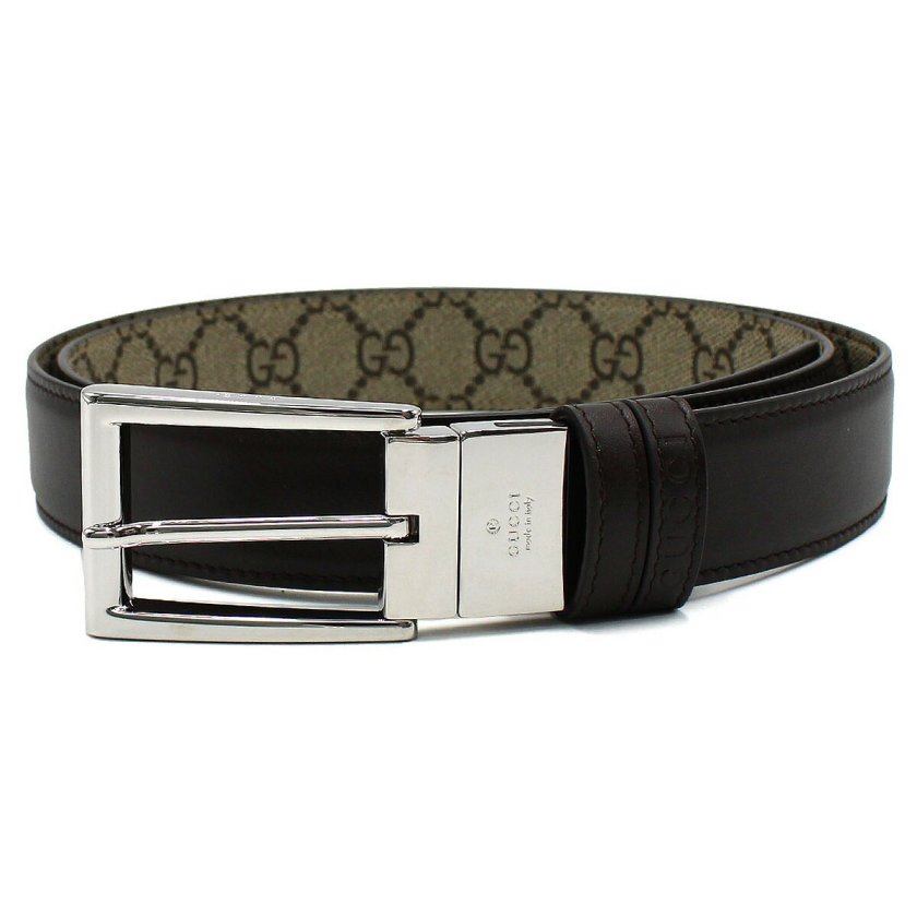 グッチ GUCCI ベルト リバーシブル 回転バックル スクエアバックル GG