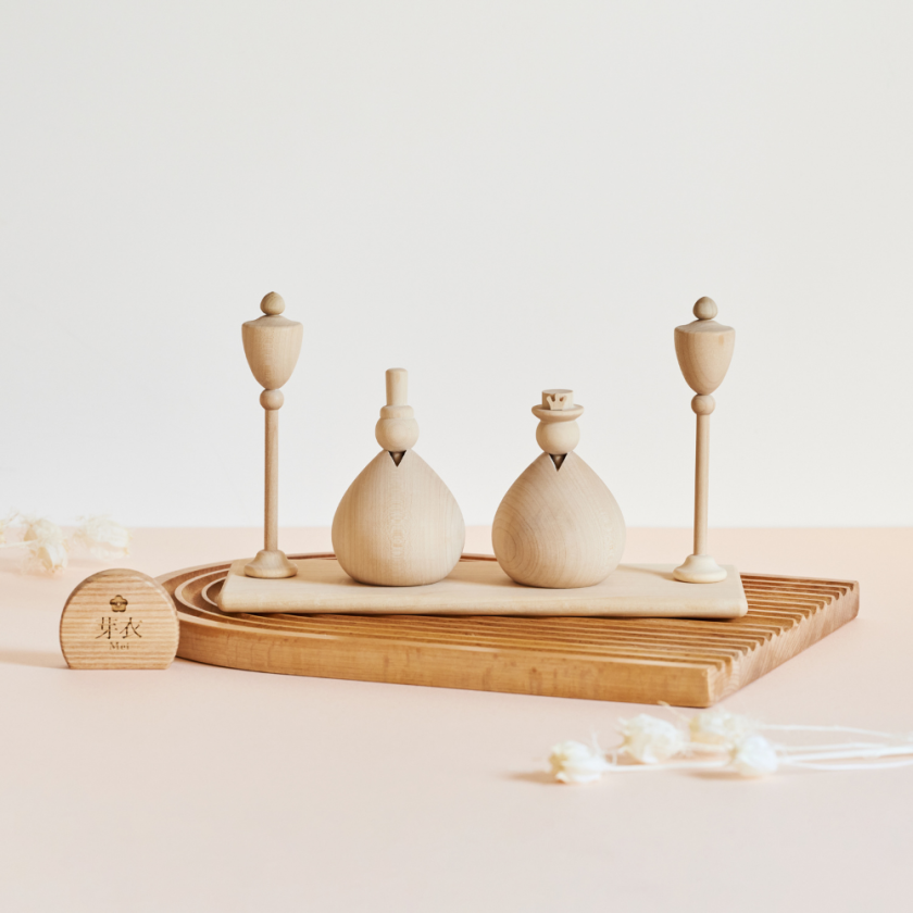 名入れ無料 木製 雛人形C Wooden Hinadolls 雛人形 桃の節句