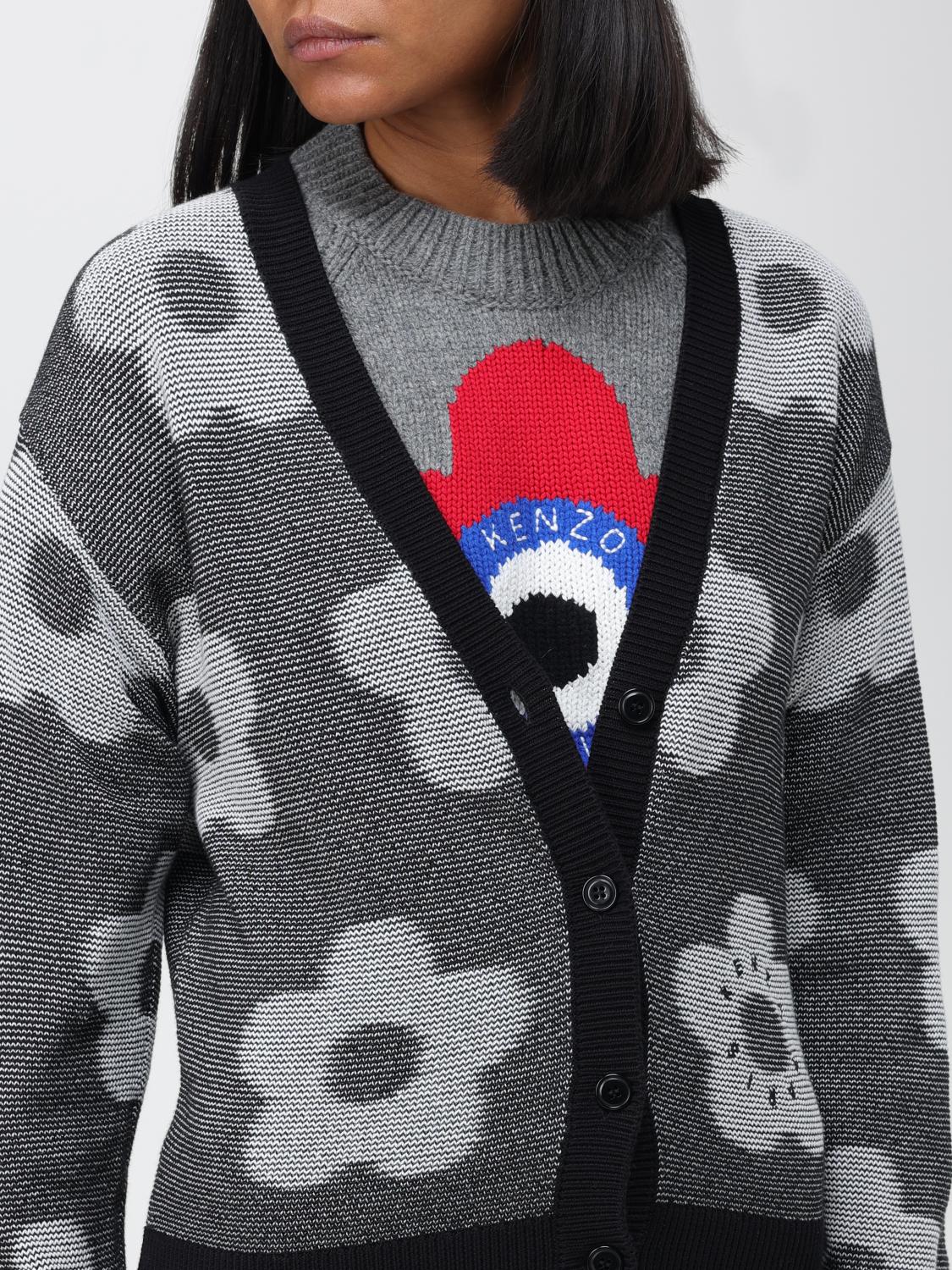 Kenzo Boke Flower Spot cardigan in cotton - Black | FD62CA4133CA