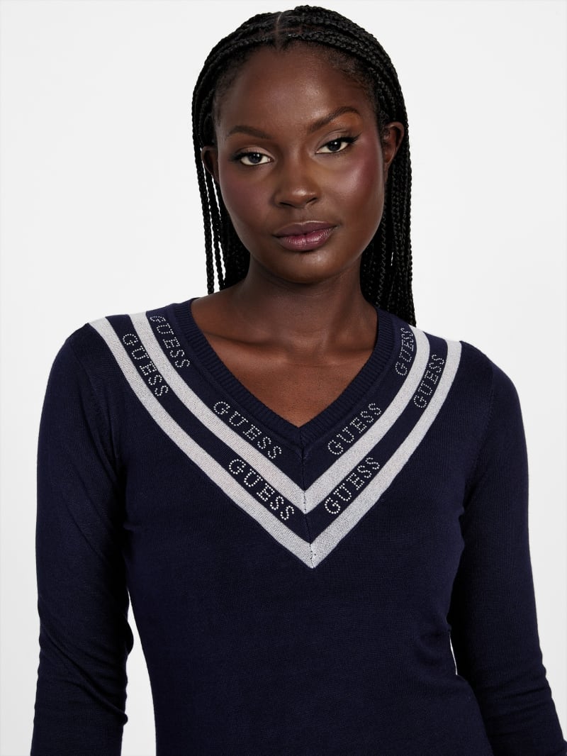 Davinia V-Neck Sweater | GUESS Factory Ca