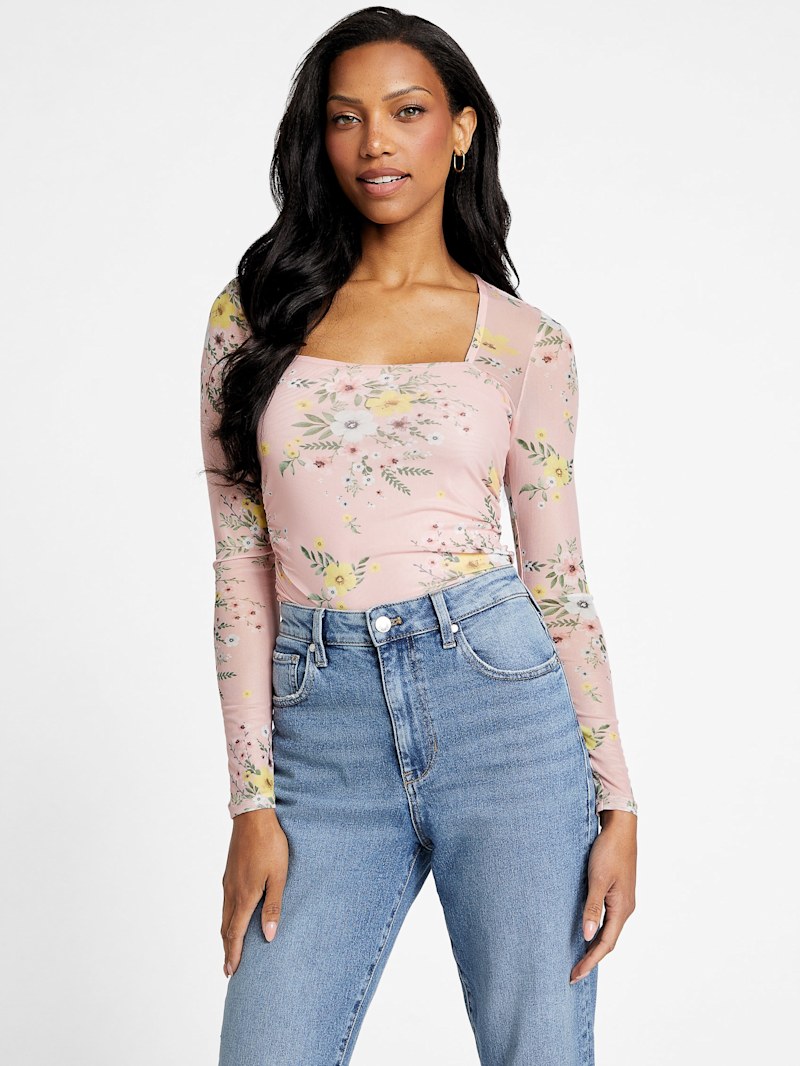 Marcy Printed Top | GUESS Factory