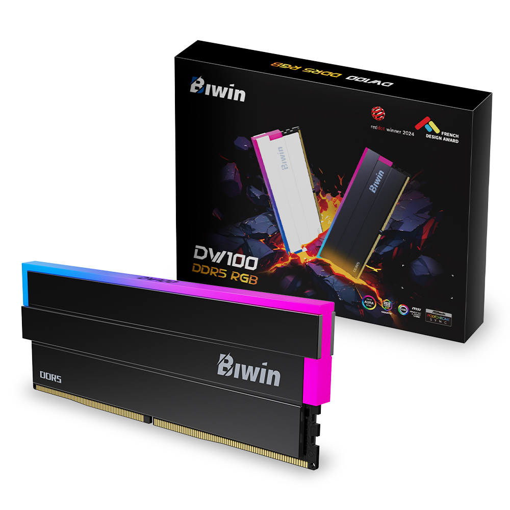 BIWIN DDR5-6000 CL30 DW100 RGB 블랙 패키지 (64GB(32Gx2)) : 다나와