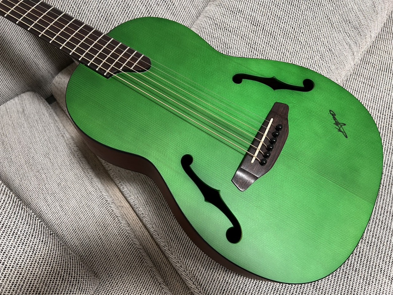 K.Yairi Nocturne Custom Green Fホール仕様 PICKUP付 【 オール単板