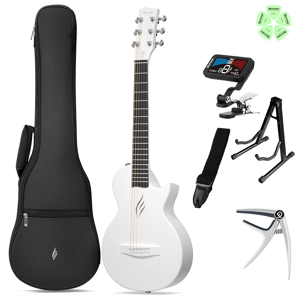 Enya NOVA GO Mini White 4才から弾ける！キッズギター初心者セット