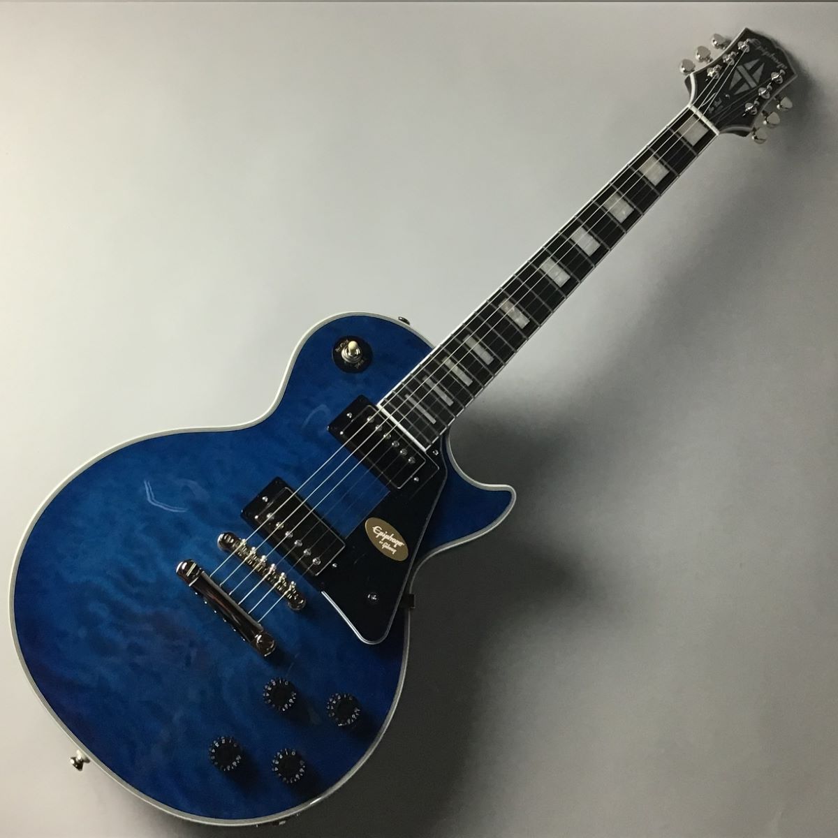 Epiphone Les Paul Custom Quilt Viper Blue (バイパーブルー) エレキ