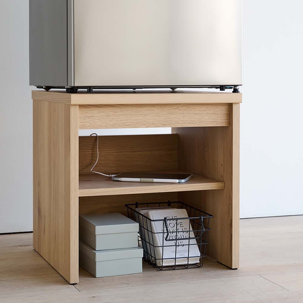 小型冷蔵庫が置ける頑丈ラック 幅44.5cm 通販 - ディノス