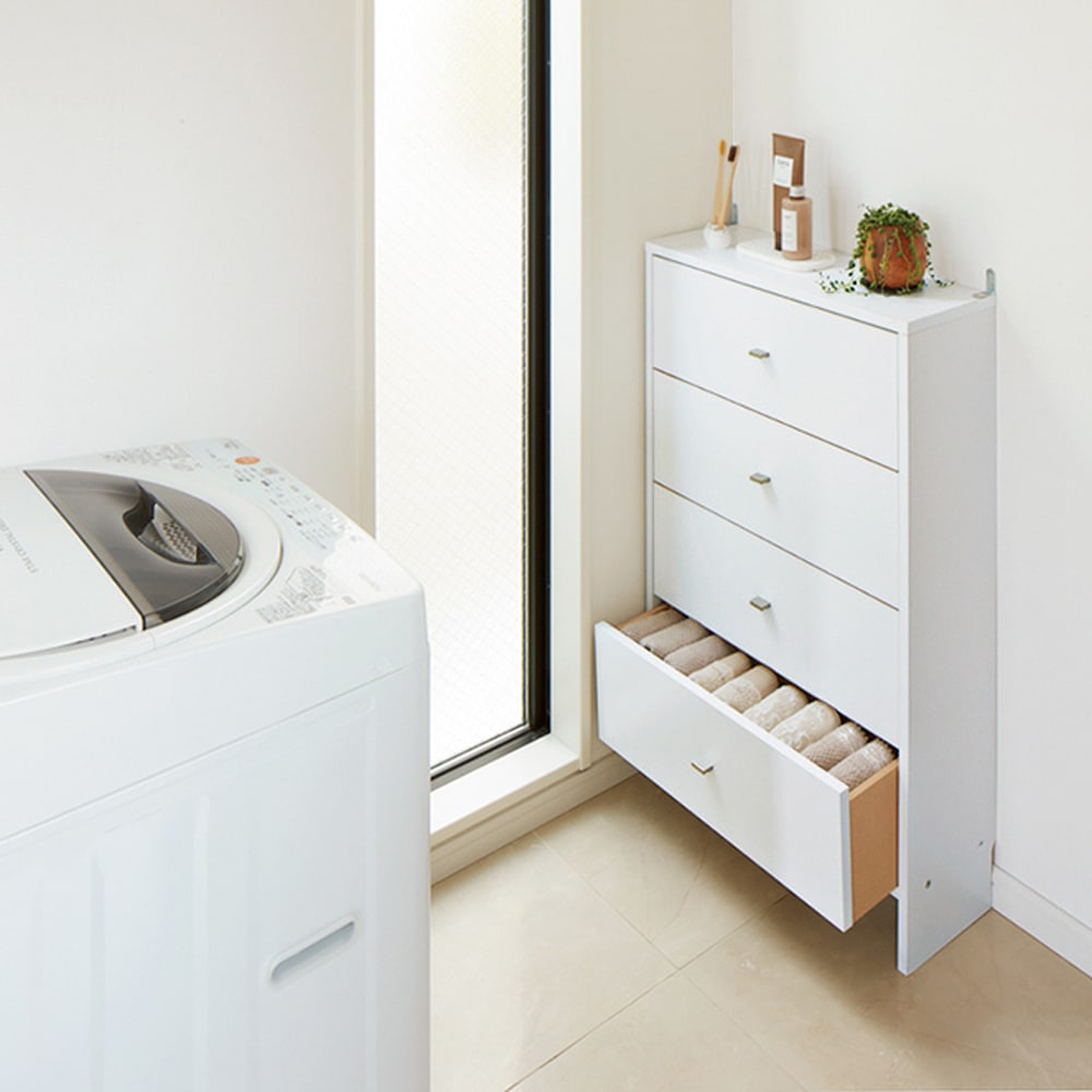 ディノス 薄型フラップ収納チェスト 幅44cm・奥行19cm ディノス 薄型