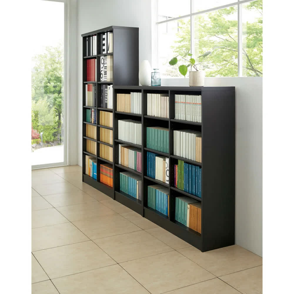 棚位置が全て選べるオープン本棚 幅59.5cm高さ60cm 通販 - ディノス