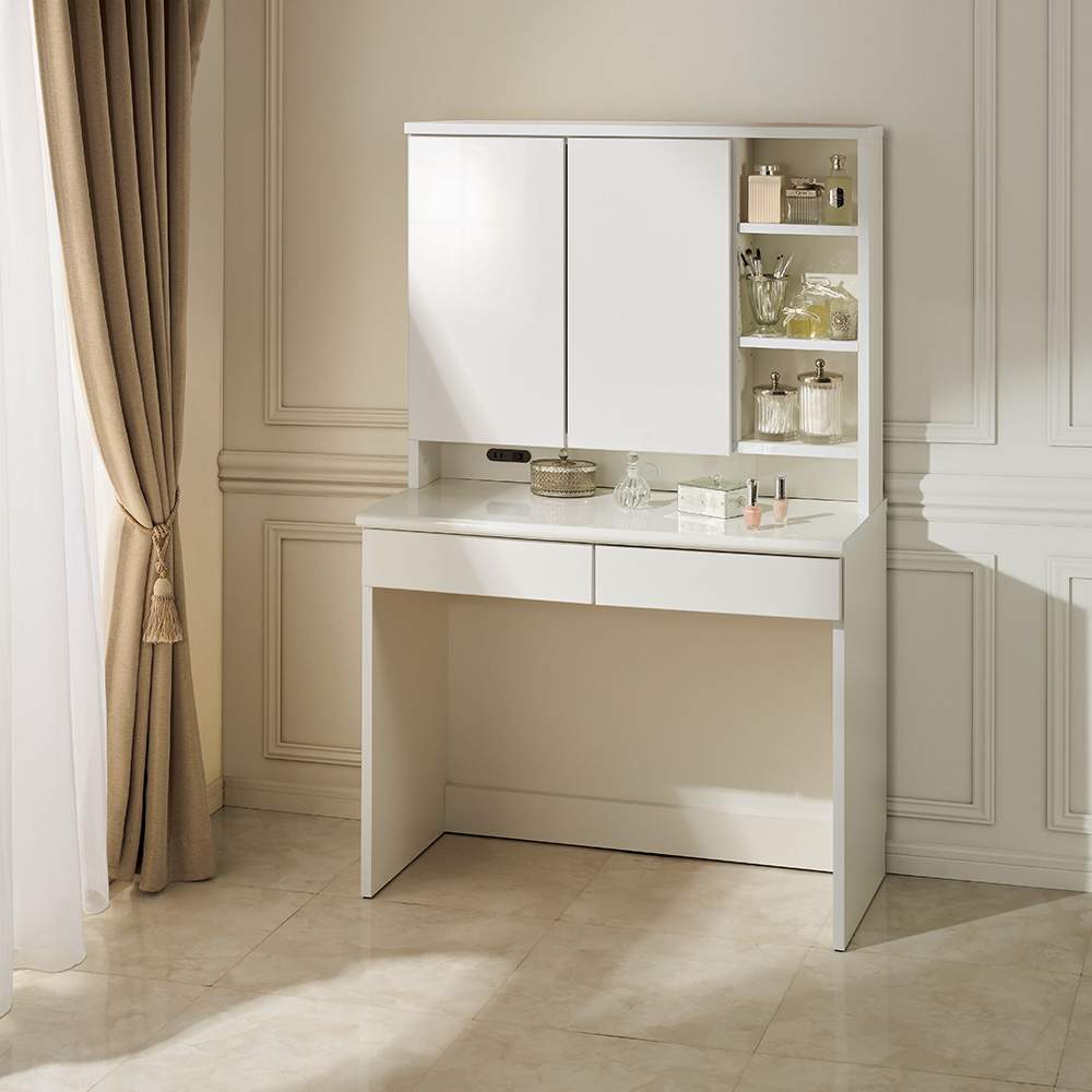 ドレッサー兼用デスク 幅75.5cm奥行56cm 通販 - ディノス