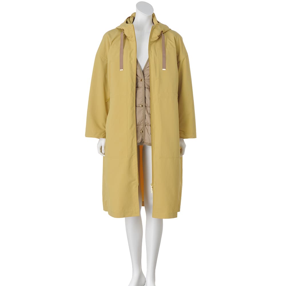 中わたライナー付き はっ水加工モッズ風コート 通販 - ディノス