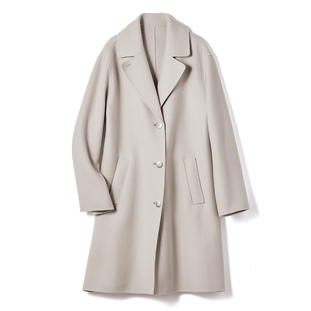 ウール混 リバー仕立て コート 通販 - ディノス