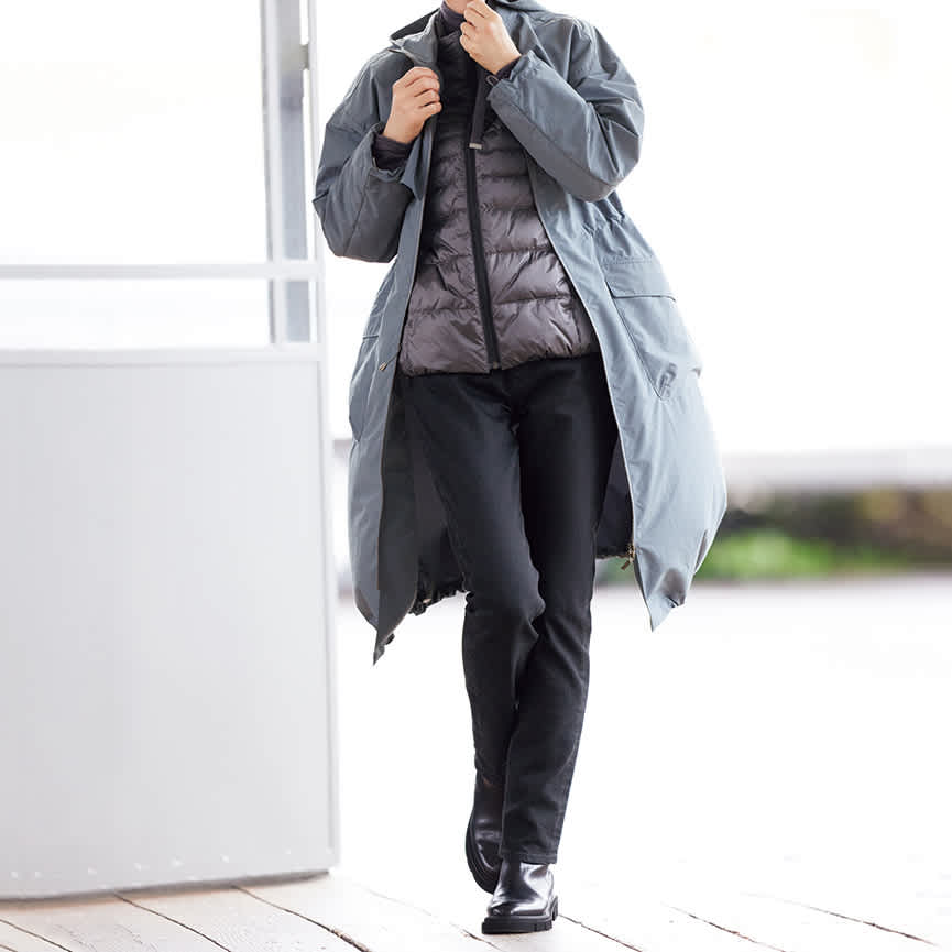 インナーダウン付き はっ水加工 3WAY コート 通販 - ディノス