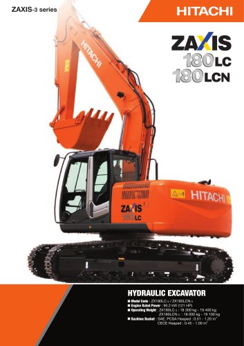 ZX180LC-3 - HITACHI Construction Machinery - PDF Catalogs