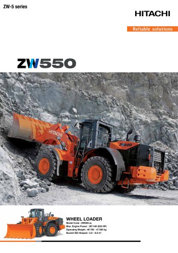 ZW550-5 - Hitachi Construction Machinery Europe - PDF Catalogs