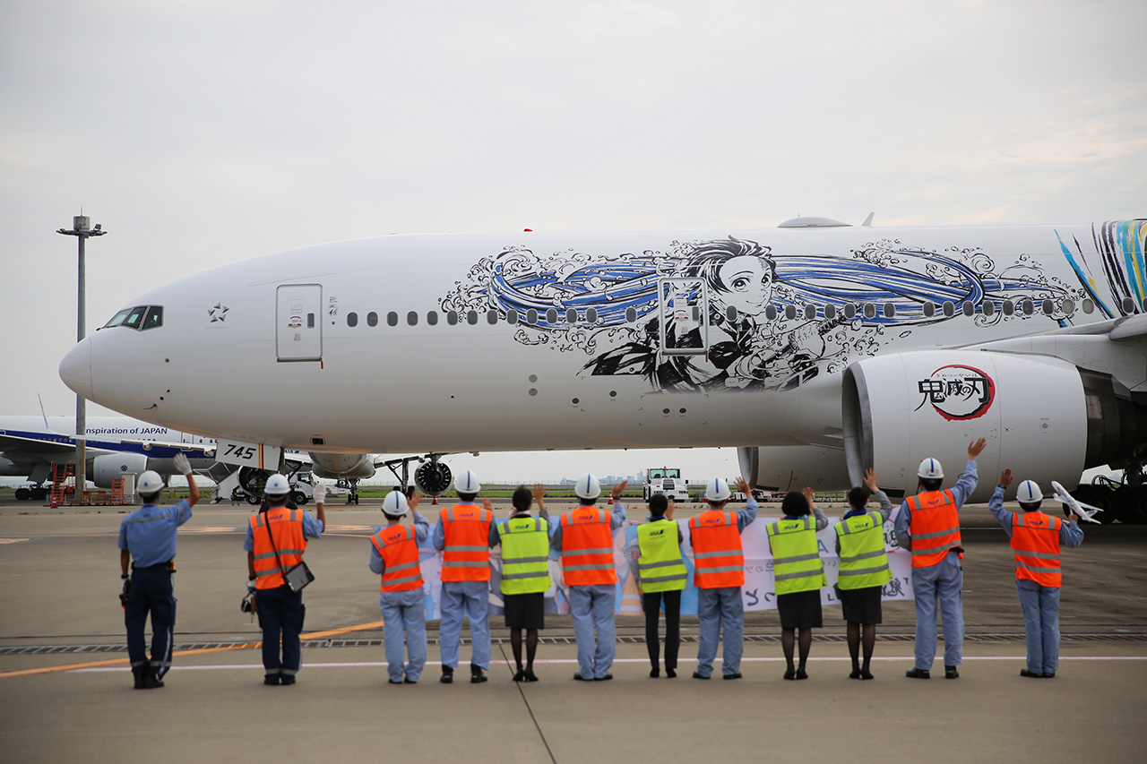 ANA、「鬼滅の刃じぇっと - 壱&弐&参 -」3機が羽田に集結！10月3日から