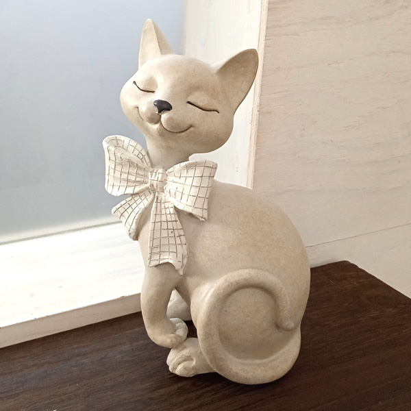 園芸ネット本店｜おすまし（ねこ）のオーナメント(11076)（高さ23cm