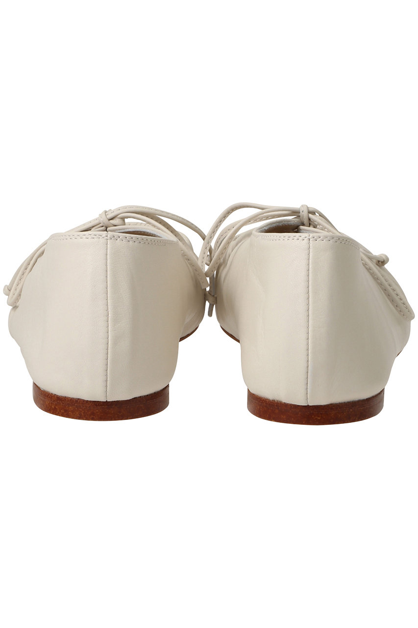 CHEMBUR(チェンバー)｜スクエアトゥスタッズリボンフラットシューズ