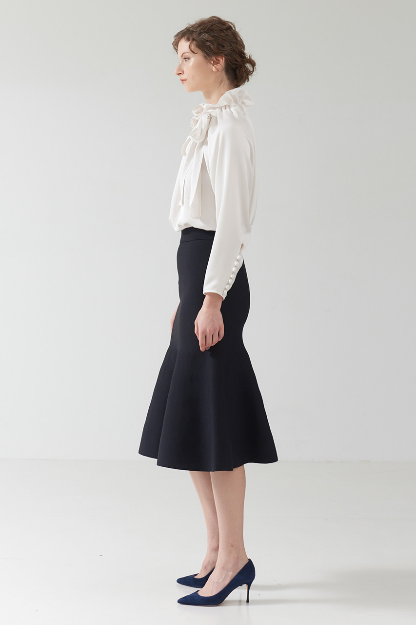 DESIGNWORKS(デザインワークス)｜サテンリボンブラウス/オフホワイト