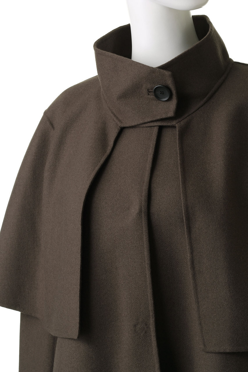 ADORE(アドーア)｜ライトリバーケープ付きノーカラージャケット