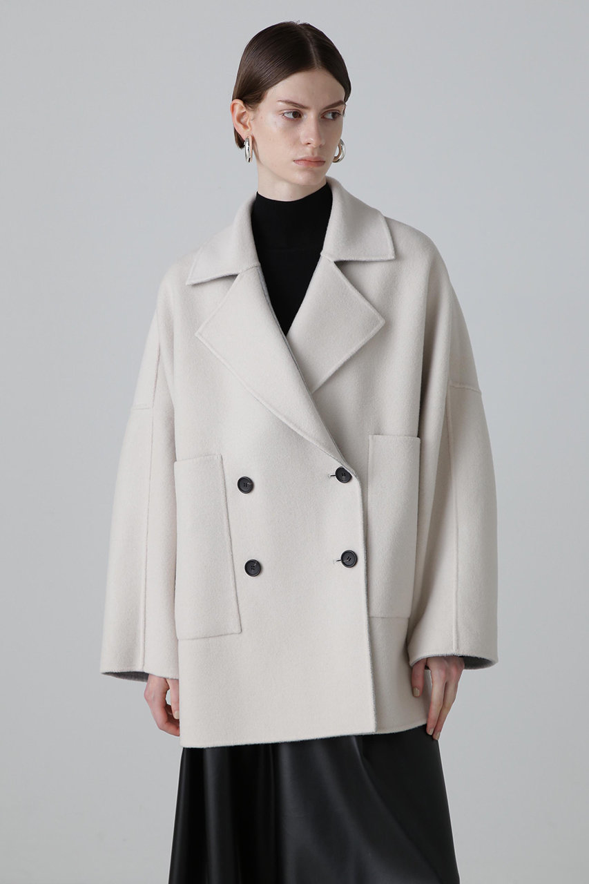 ADORE(アドーア)｜◇カシミヤ混2TONEリバーコート/グレー の通販