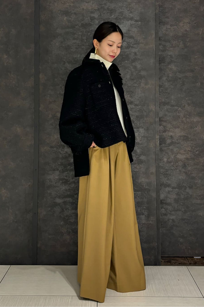 ADORE(アドーア)｜ブラックラメツィードジャケット/ブラック の通販