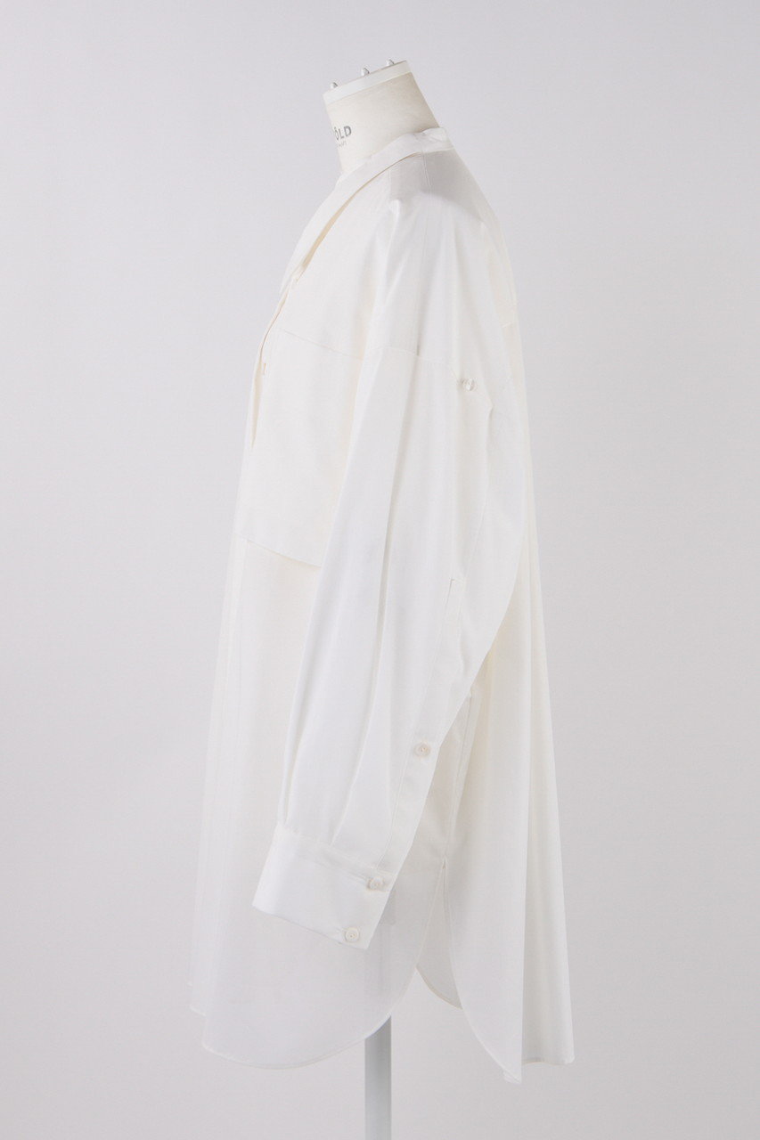 ENFOLD(エンフォルド)｜SUMMER LOOSE SHIRT/シャツ/ホワイト の通販