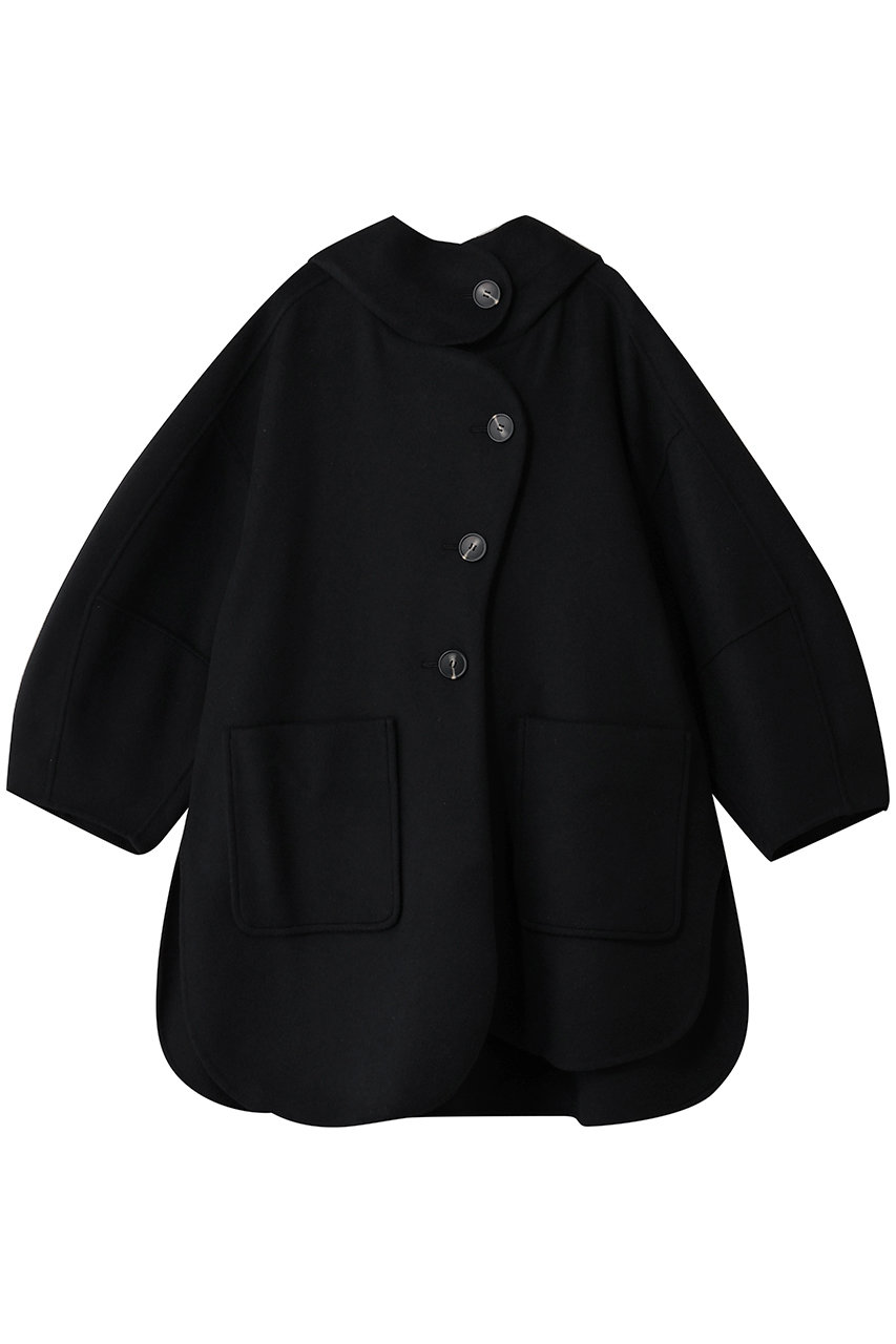 ENFOLD(エンフォルド)｜CIRCLE MODS-COAT/コート/ブラック の通販