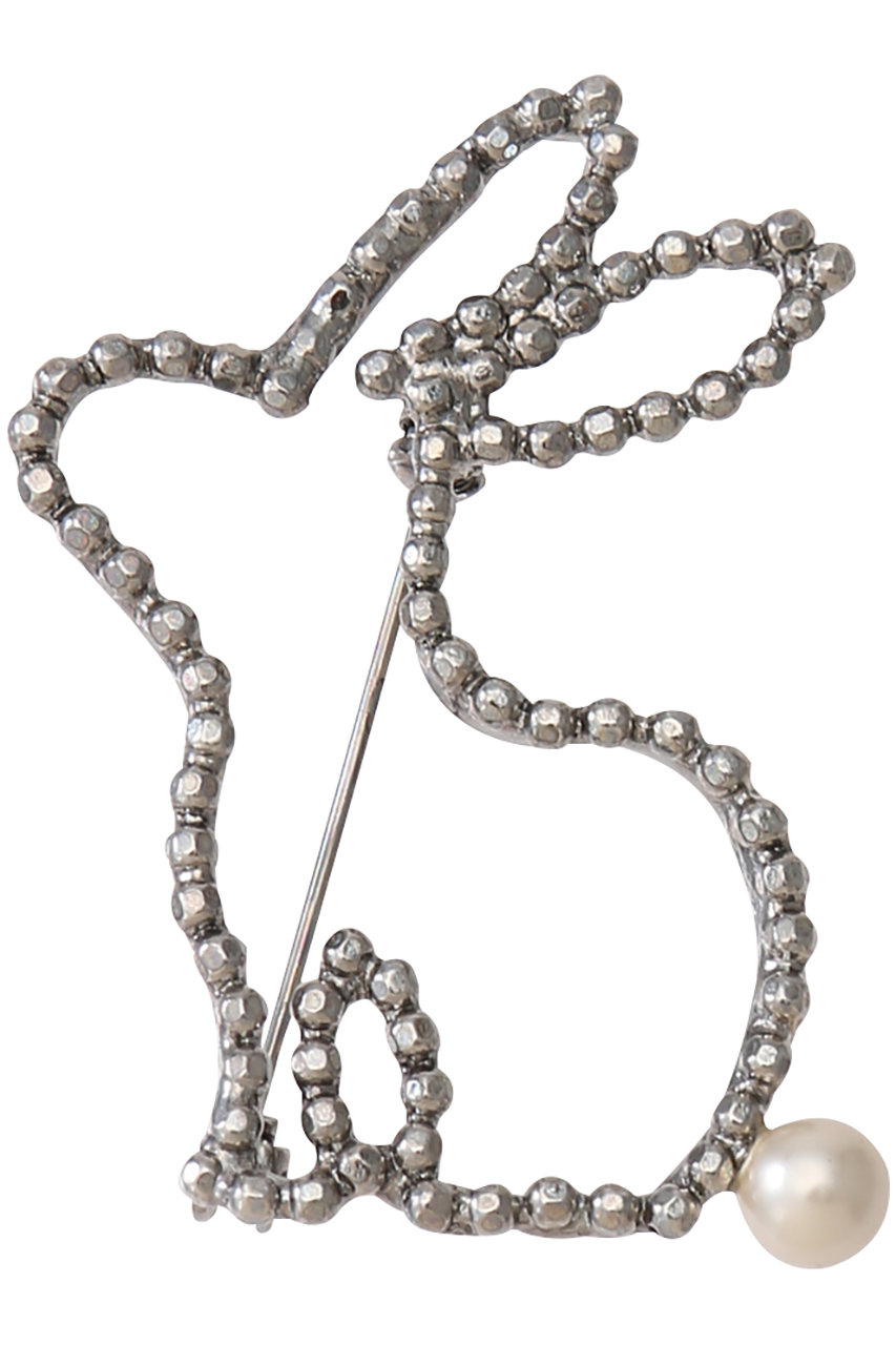 ADER.bijoux(アデル ビジュー)｜CUTSTEEL rabbit ブローチ/シルバー の