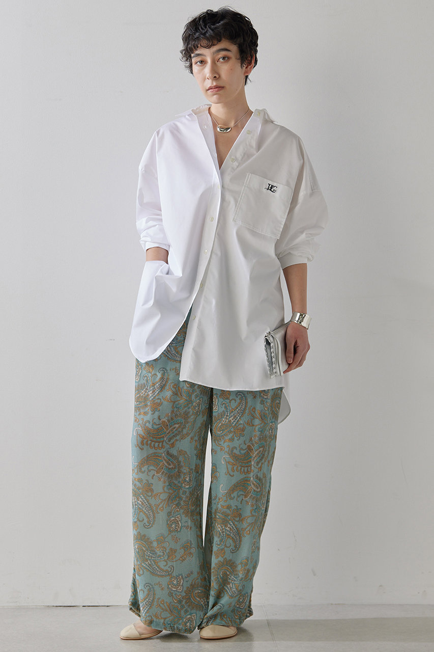 Whim Gazette(ウィム ガゼット)｜ロゴシシュウオーバーシャツ/オフ