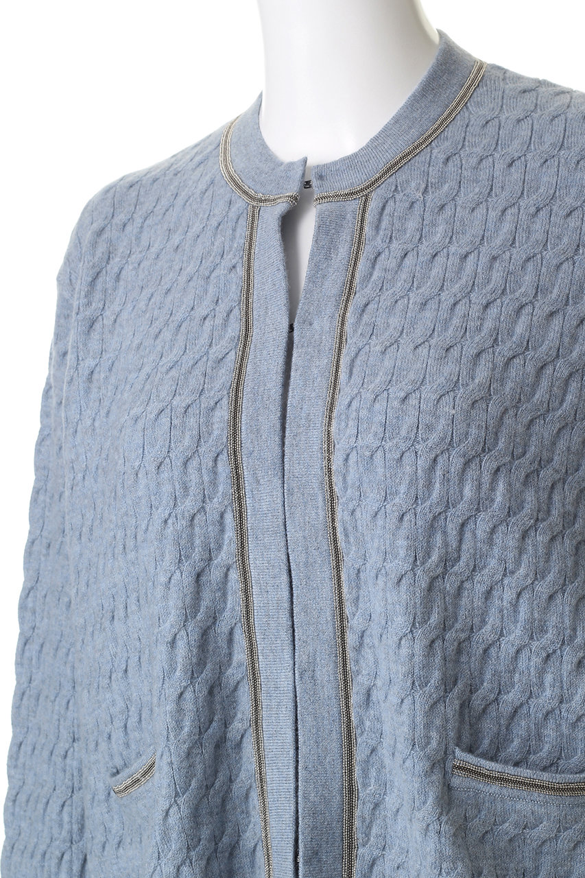 ebure(エブール)｜ブレードポイントケーブルニット クルーネック